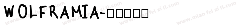 WOLFRAMIA字体转换