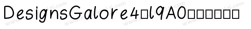 DesignsGalore4-l9A0字体转换
