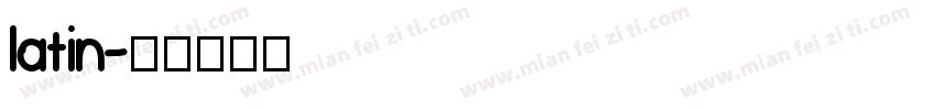 latin字体转换