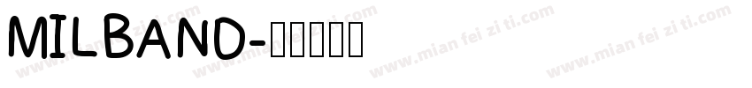 MILBAND字体转换