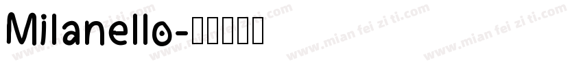 Milanello字体转换