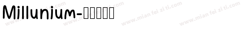 Millunium字体转换