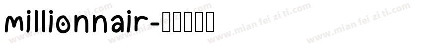 millionnair字体转换