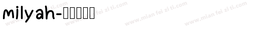 milyah字体转换