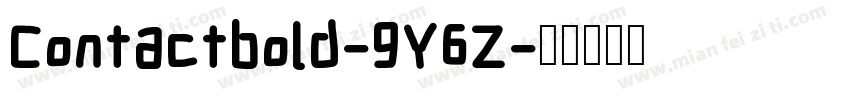 Contactbold-9Y6Z字体转换