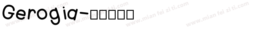Gerogia字体转换