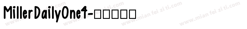 MillerDailyOne4字体转换