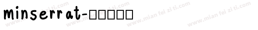 minserrat字体转换