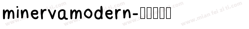 minervamodern字体转换