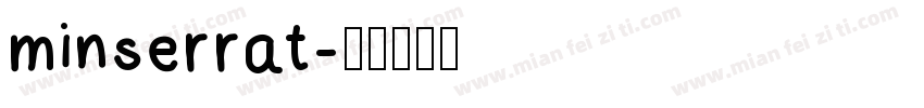 minserrat字体转换
