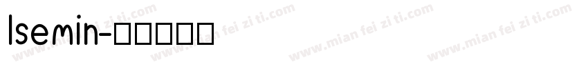 lsemin字体转换