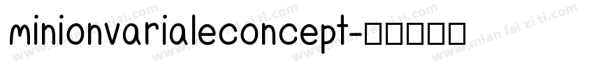 minionvarialeconcept字体转换