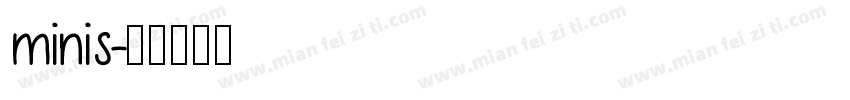 minis字体转换