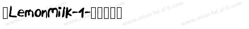 _LemonMilk-1字体转换