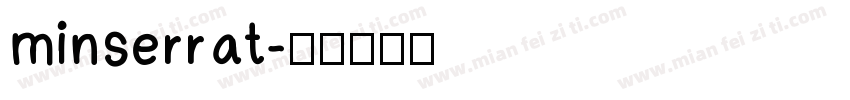 minserrat字体转换