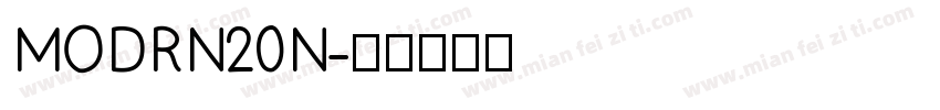 MODRN20N字体转换