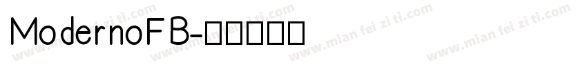 ModernoFB字体转换