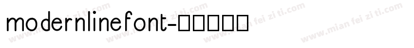 modernlinefont字体转换