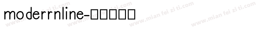 moderrnline字体转换