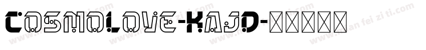CosmoLove-KajD字体转换