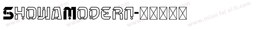 ShowaModern字体转换