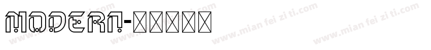 modern字体转换