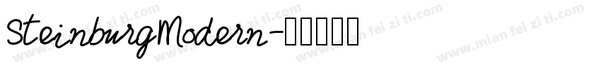 SteinburgModern字体转换