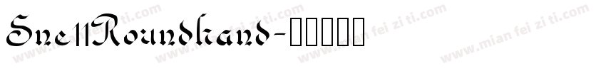 Sne11Roundhand字体转换