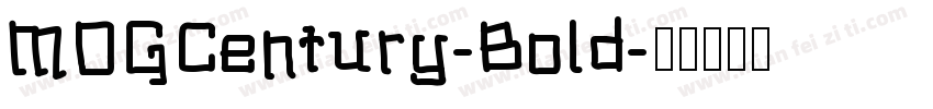 MOGCentury-Bold字体转换