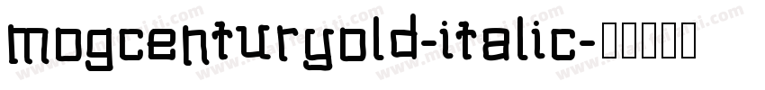 mogcenturyold-italic字体转换