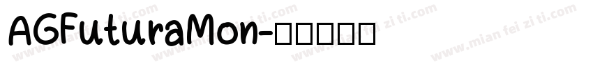 AGFuturaMon字体转换