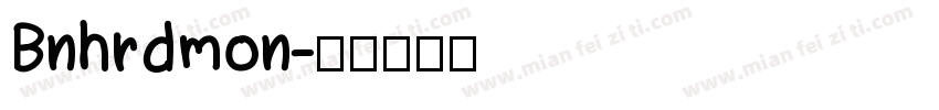 Bnhrdmon字体转换