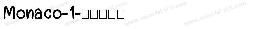 Monaco-1字体转换