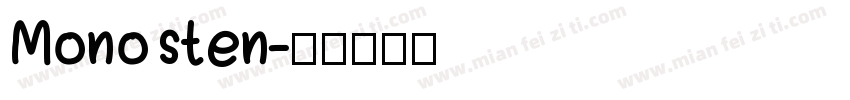 Monosten字体转换