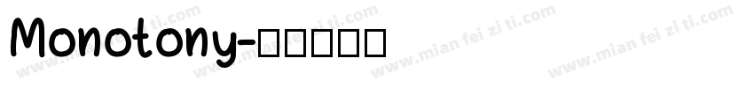 Monotony字体转换
