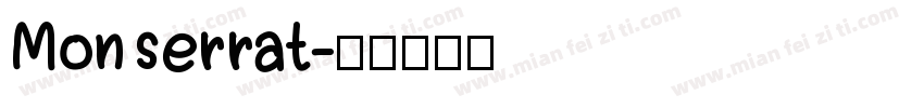 Monserrat字体转换