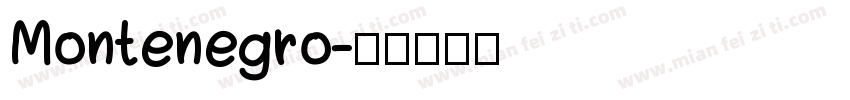 Montenegro字体转换