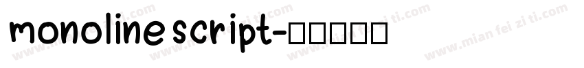 monolinescript字体转换
