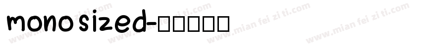 monosized字体转换