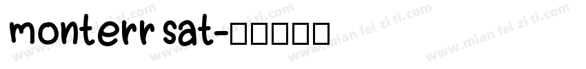 monterrsat字体转换