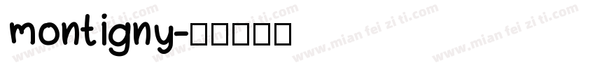 montigny字体转换