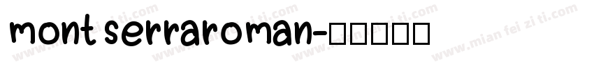 montserraroman字体转换