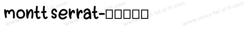 monttserrat字体转换