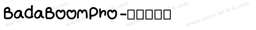 BadaBoomPro字体转换
