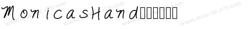 MonicasHand字体转换