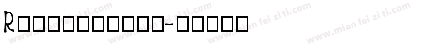 Romeliosans字体转换