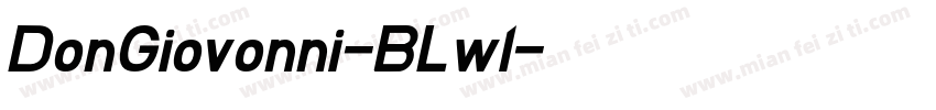 DonGiovonni-BLwl字体转换