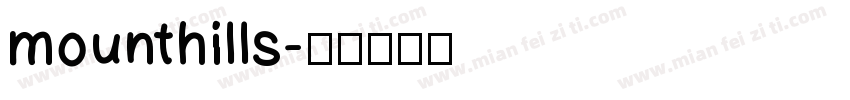 mounthills字体转换