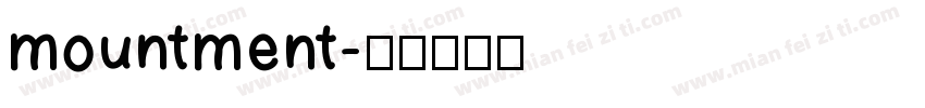 mountment字体转换