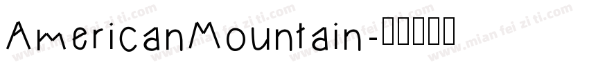 AmericanMountain字体转换